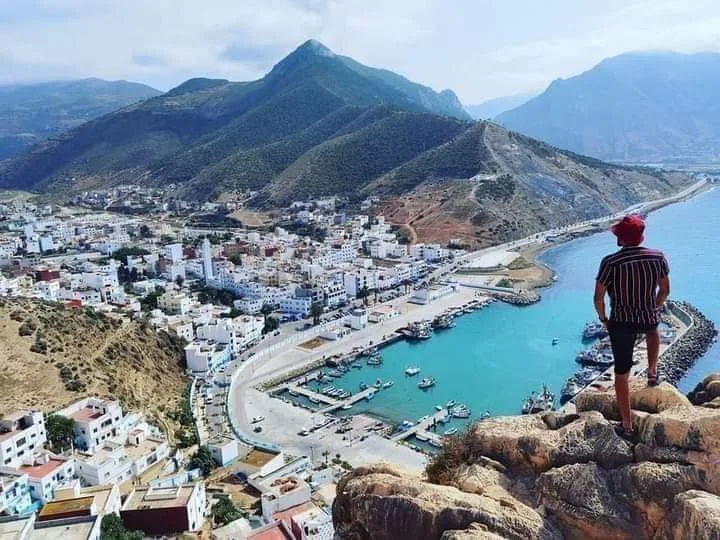 View over Chefchaouen and the Rif Mountains