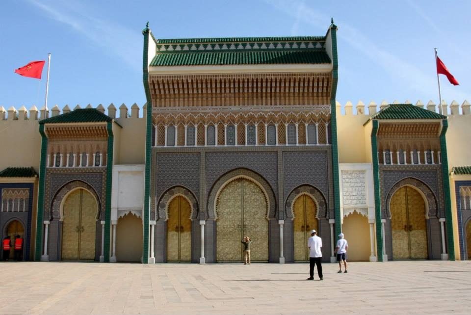 Historic rooftops and minarets in the Fes medina