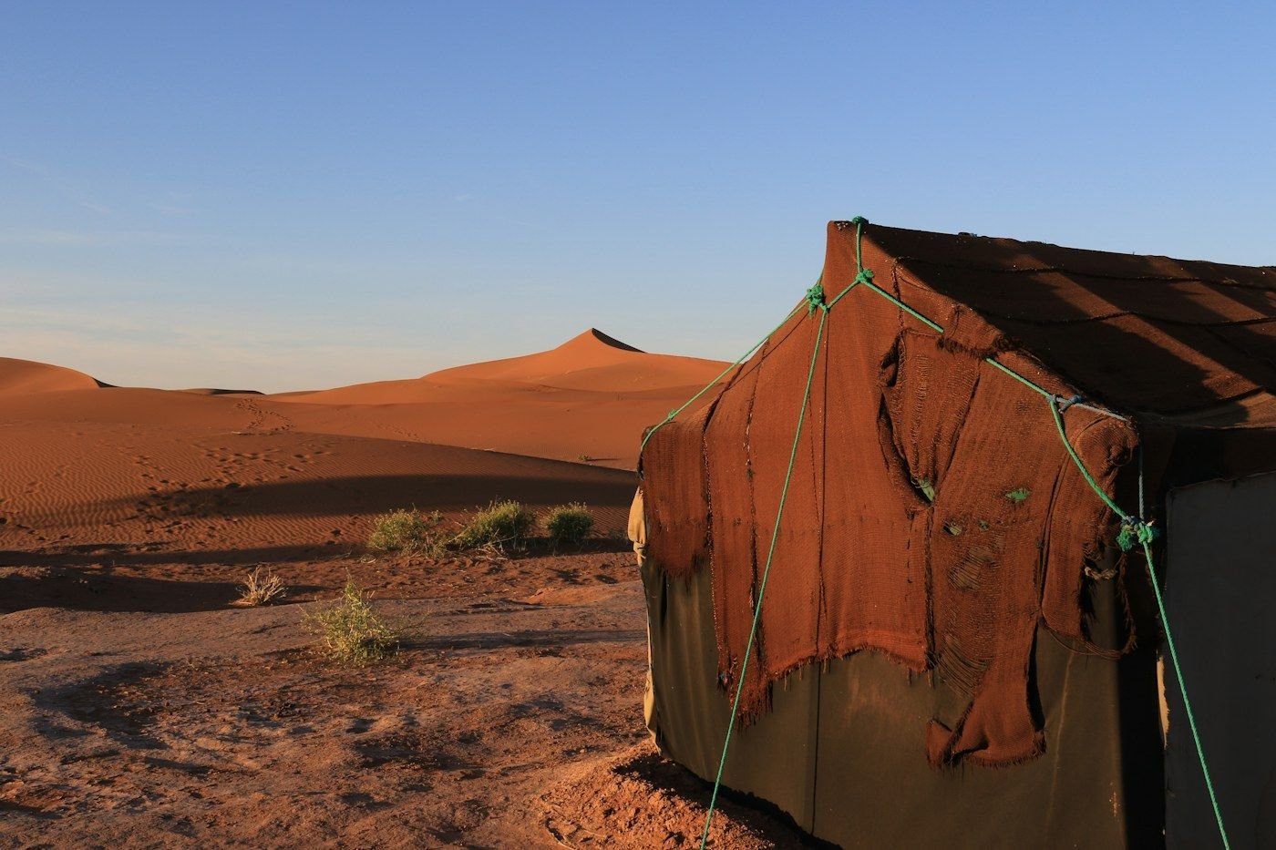 A night in a desert camp