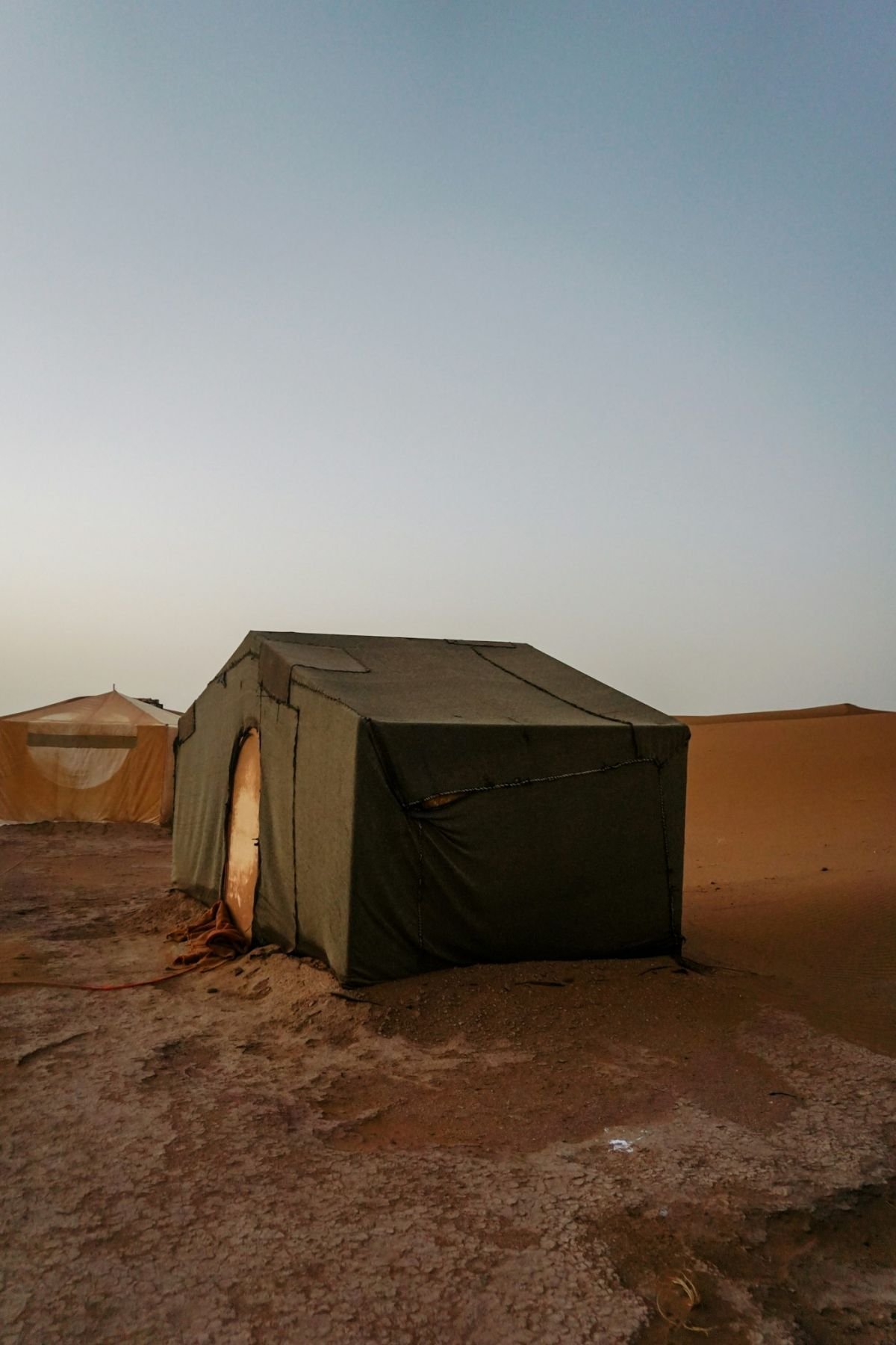 Tents in the Sahara Desert