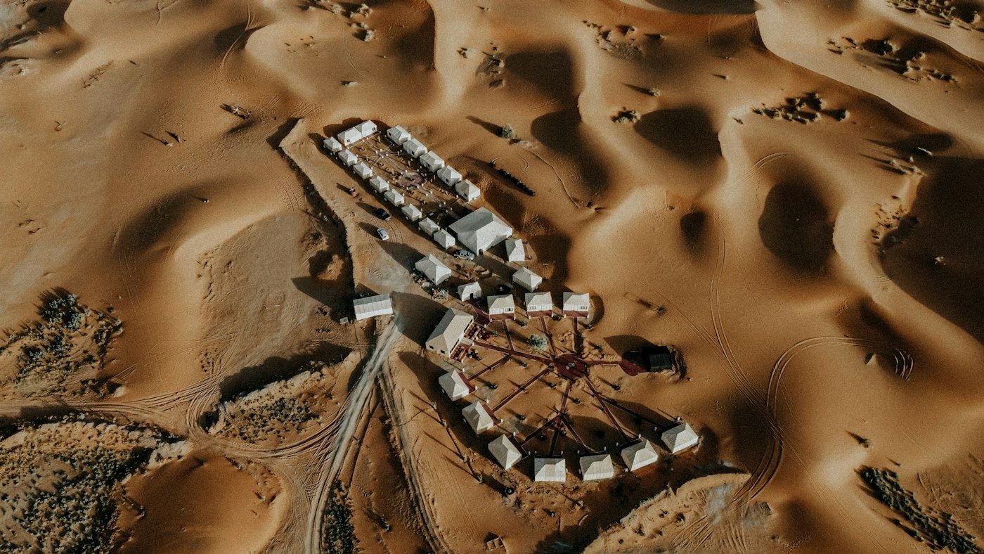 Real desert camp in Merzouga