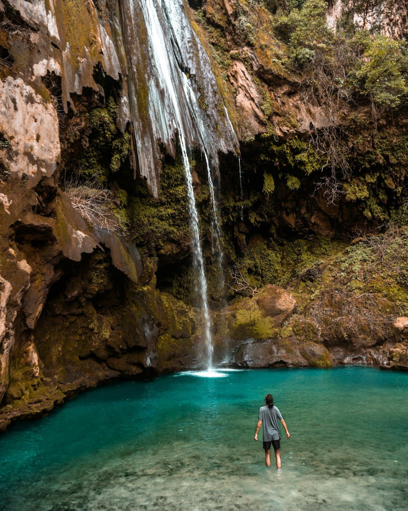 Akchour waterfall in northern Morocco