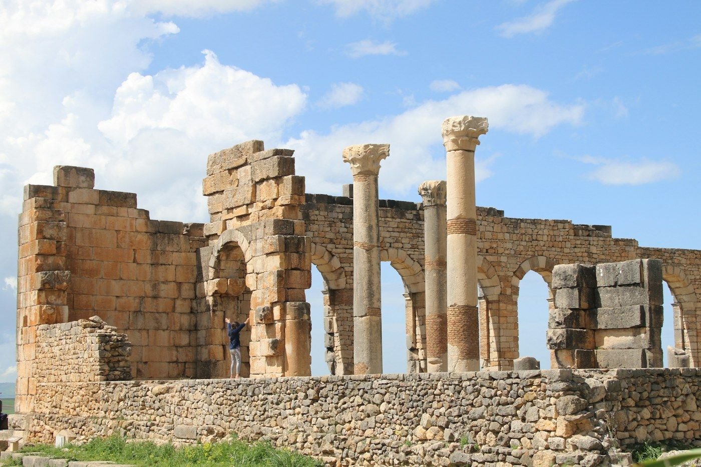Roman ruins at Volubilis near Meknes