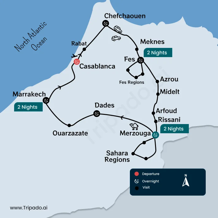 Itinerary Map