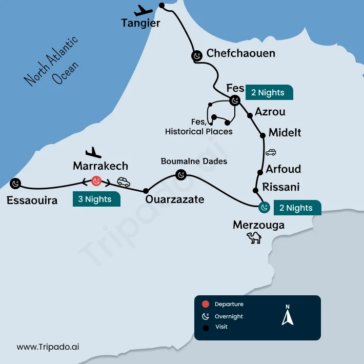 Itinerary Map