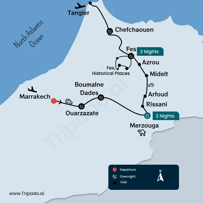 Itinerary Map