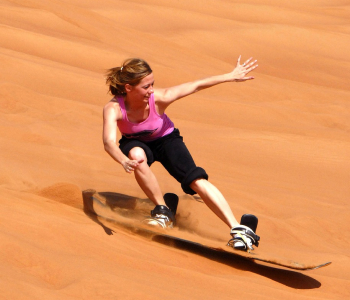  Get Off the Beaten Track, Sandboarding Through the Desert Wilderness" 