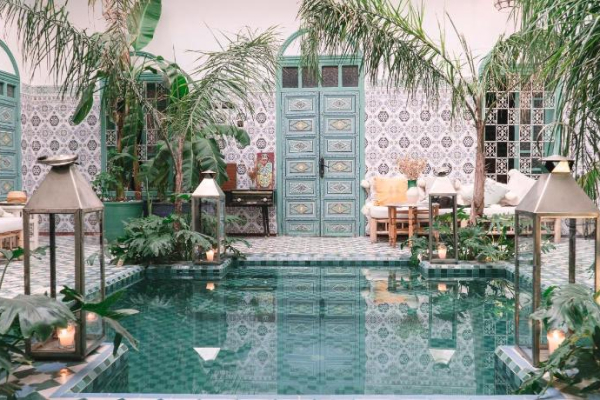 Marrakesh beautiful swimming pool riad
