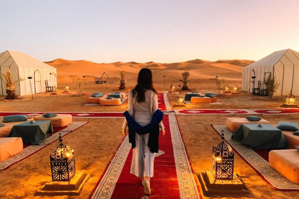 desert Camp with custom morocco